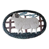 Dessous de plat en métal patiné bélier mouton