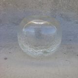 Vase en verre craquelé
