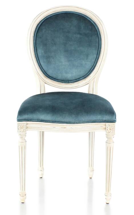 lot 6 chaises médaillon de style Louis XVI