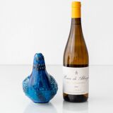 Bitossi Rimini Blu Ceramic Dove Sculpture by Aldo Londi, Italy, 1950s