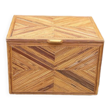 Vintage rattan chest
