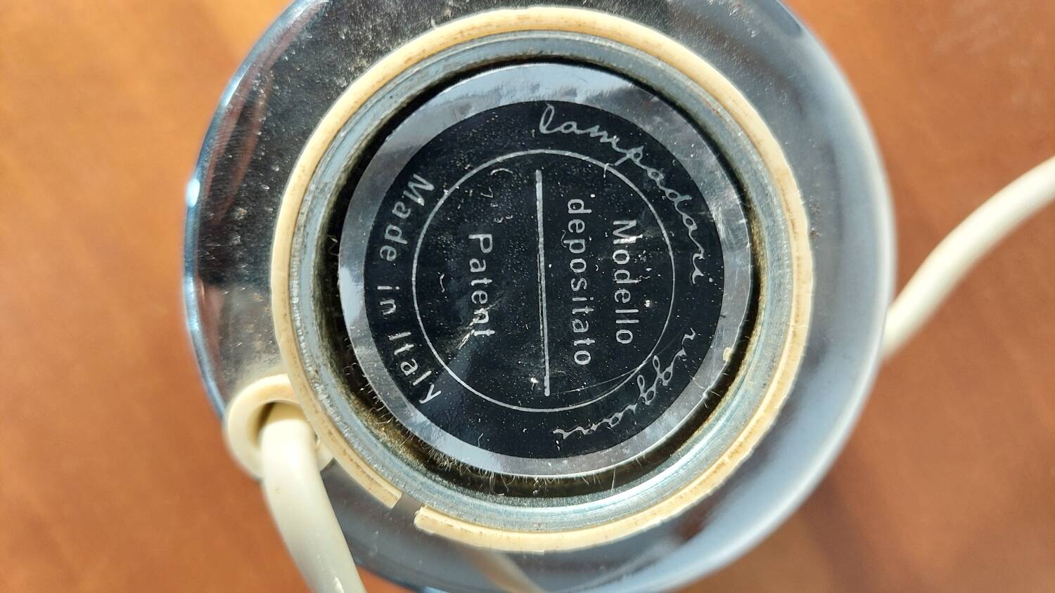 Eye ball, Reggiani table lamp 1970