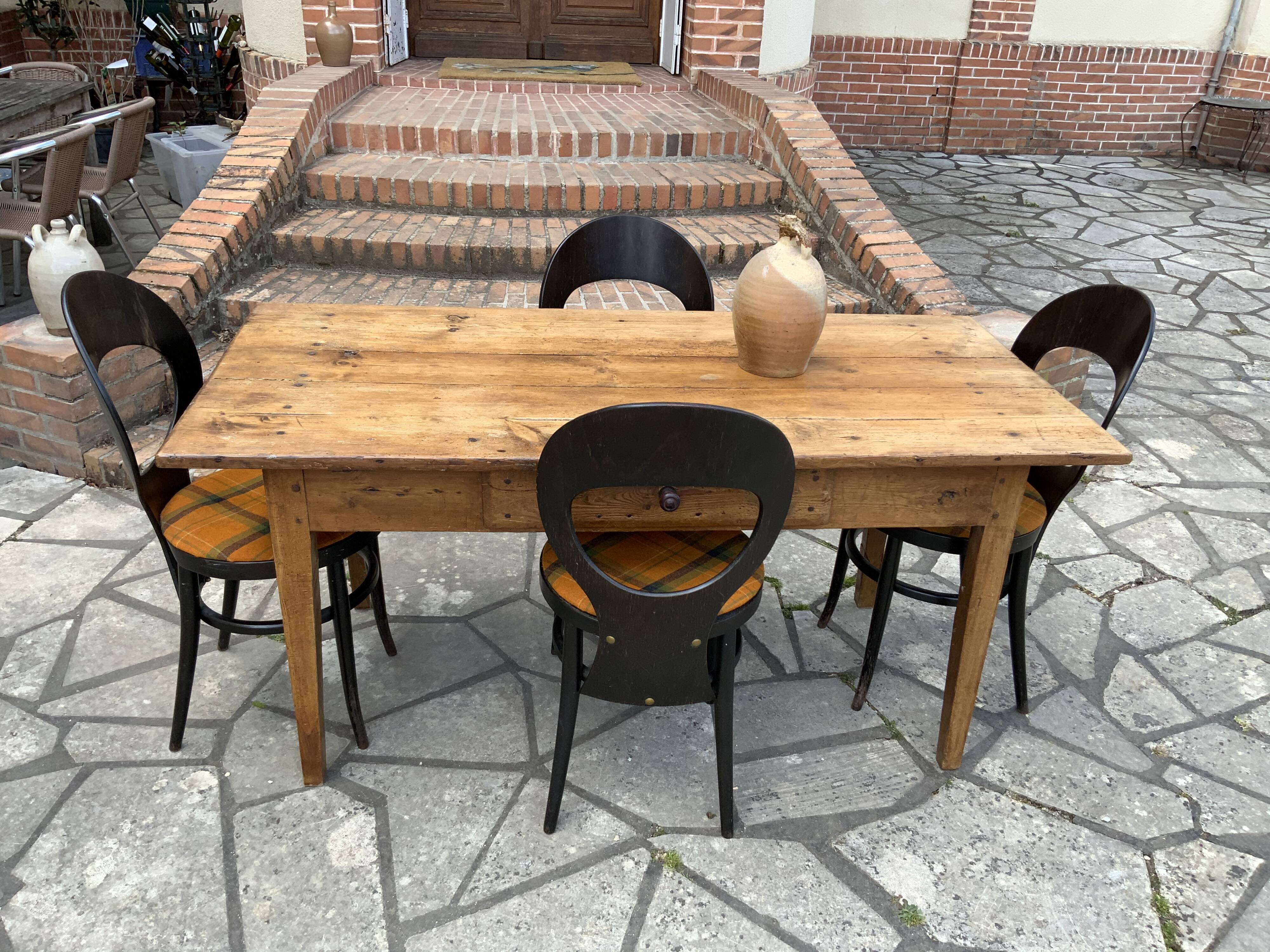 Old oak farm table 153cm