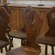 Ensemble de 8 chaises monastère 1950’s