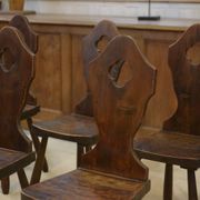 Set of 8 monastery chairs 1950s