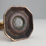 Antique French early 17th century haute epoque copper candlestick
