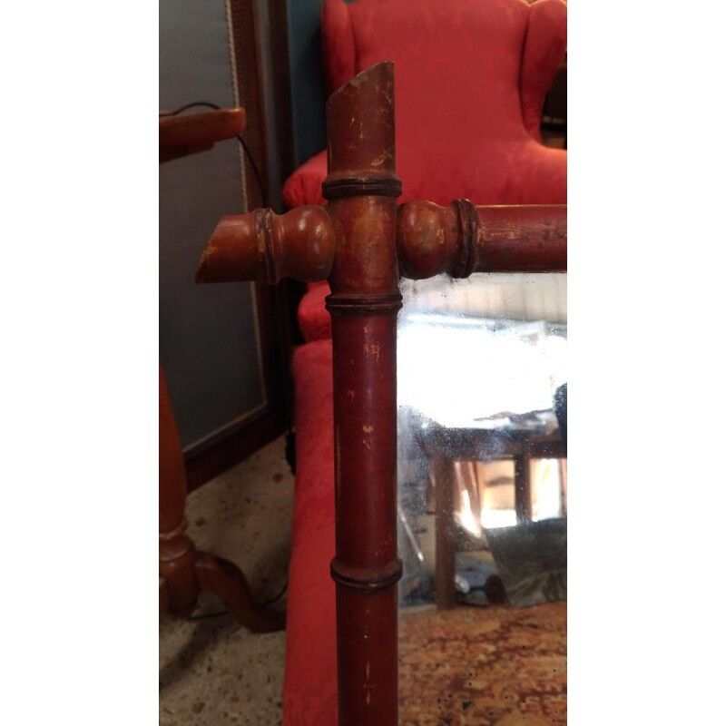 Bamboo frame mirror 85x63cm