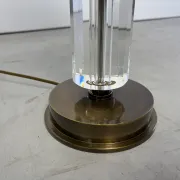 Pair of vintage lucite table lamps, 1980s