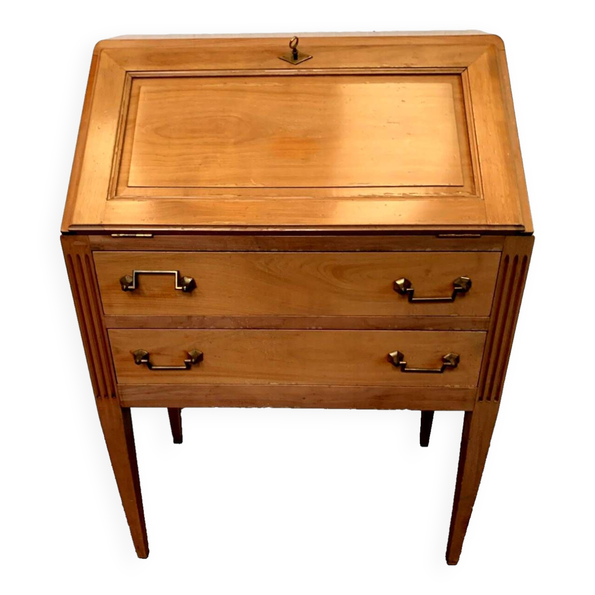 Louis XVI style cherrywood slant-front desk