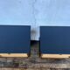 Paire de tables de nuit table de chevet vintage pieds compas