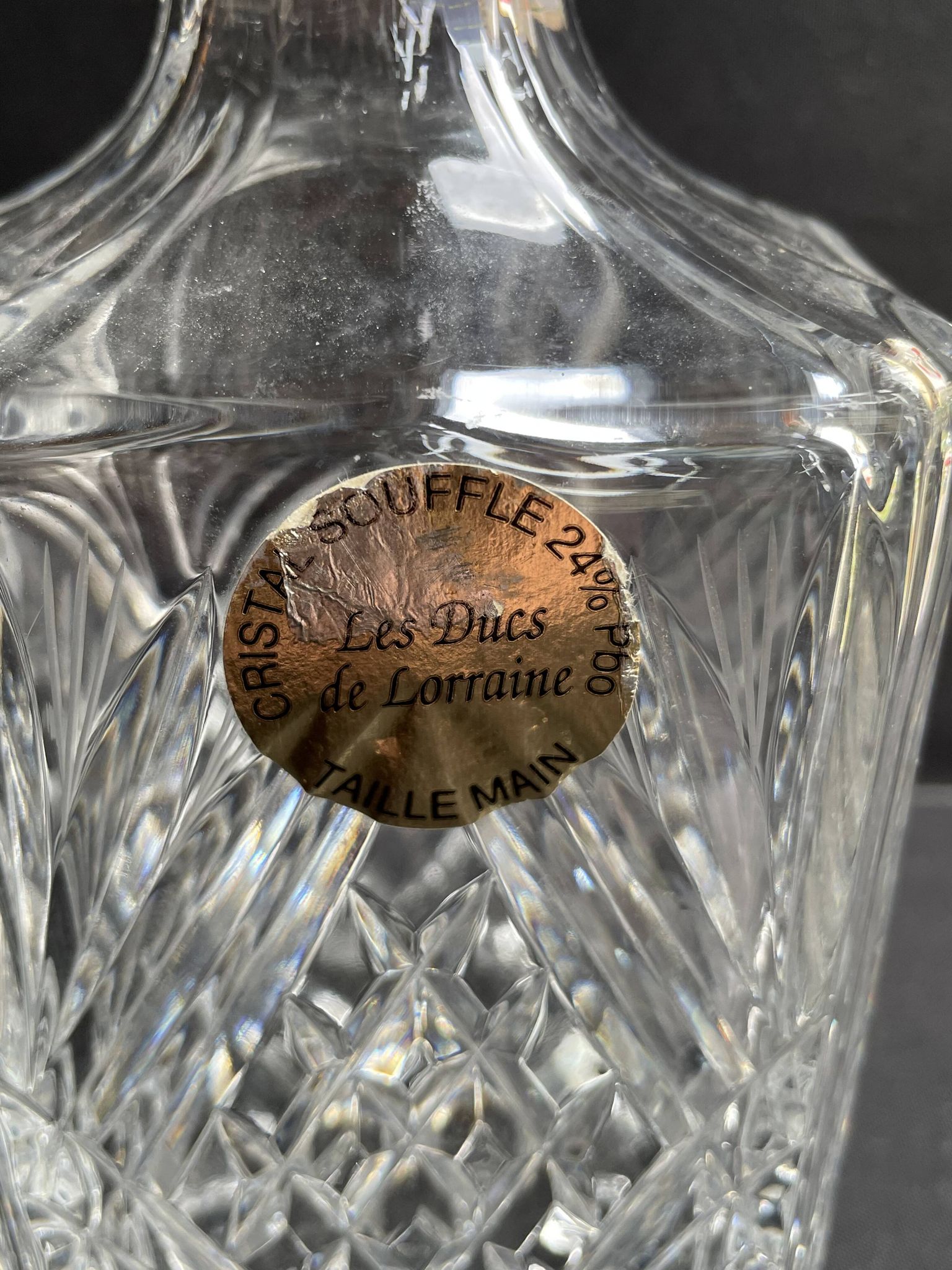 Cut crystal whisky carafe – Les Ducs de Lorraine