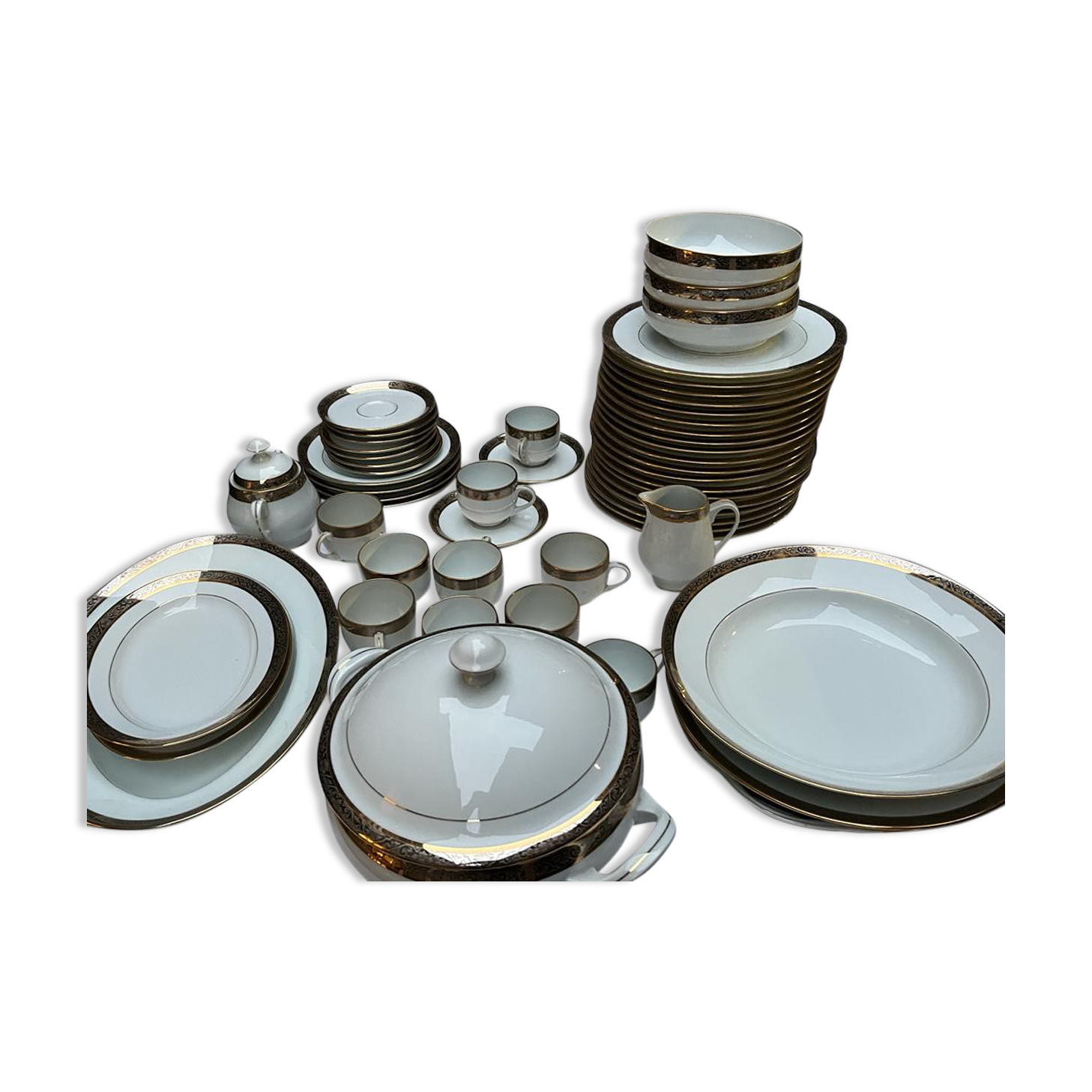 Service Porcelaine Limoges Dor Lor Finnull