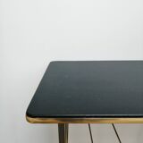 Black & gold side table