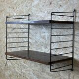 60's 70's oak string shelf module by Kajsa & Nils "Nisse" Strinning Sweden