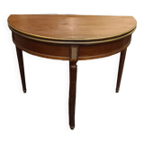 Half-moon table, convertible round game table
