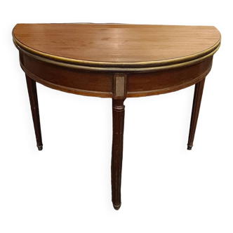 Half-moon table, convertible round game table