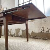 19th century oak farmhouse table 270cm with extensions
