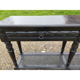 Napoleon III style wooden and cane console