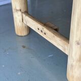 Vintage Farmhouse Dining Table Solid Wood Refurbished 170cm