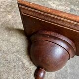 Dark wood wall shelf