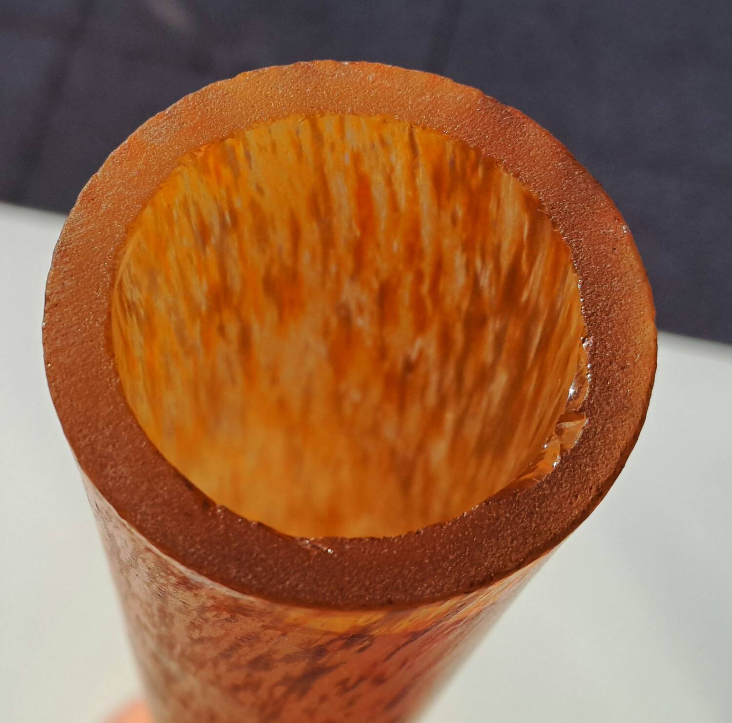 Large Berluze marmoreal vase h 67 cm