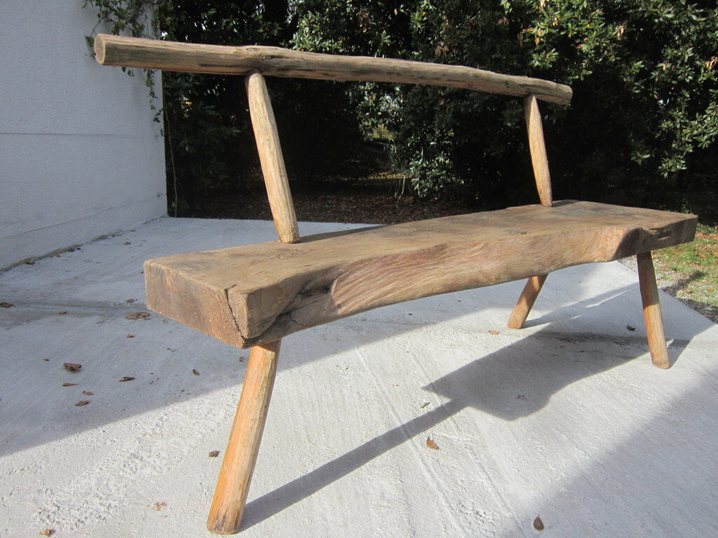 Brutalist farm bench