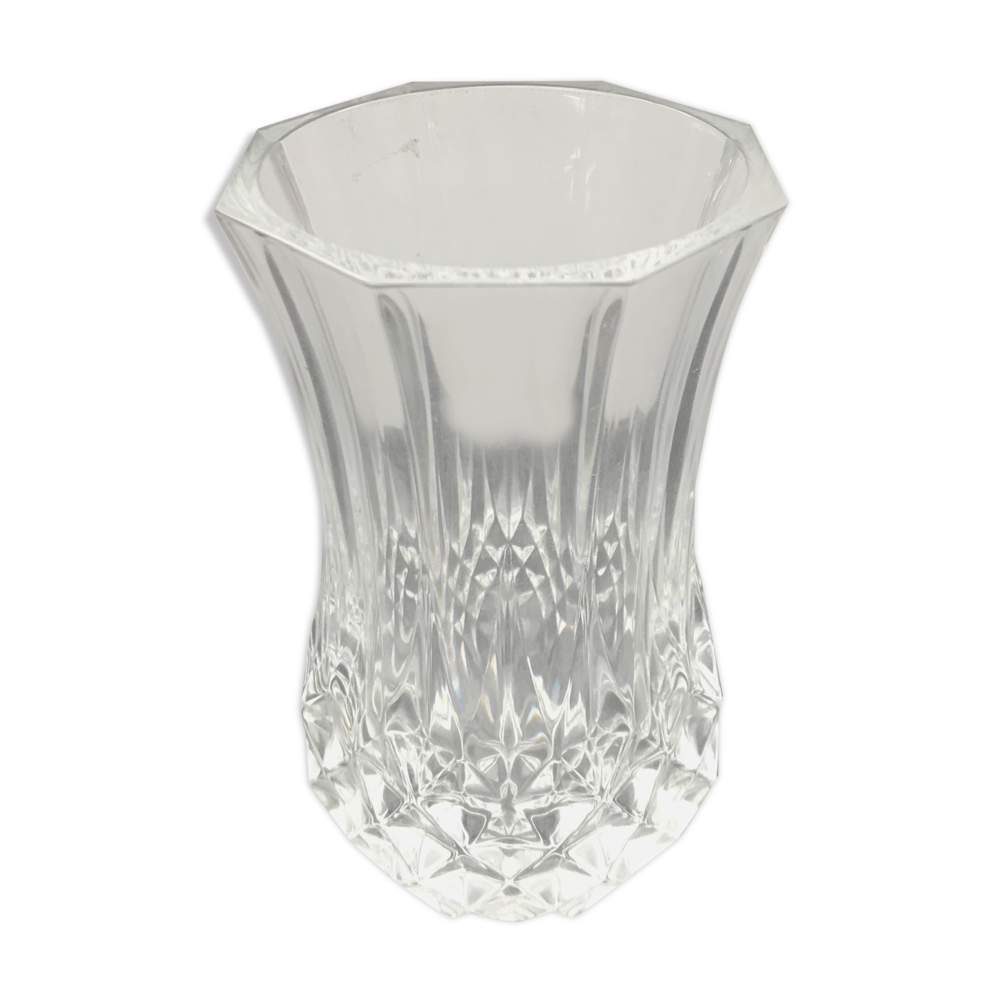 Ancient crystal vase petit model vintage