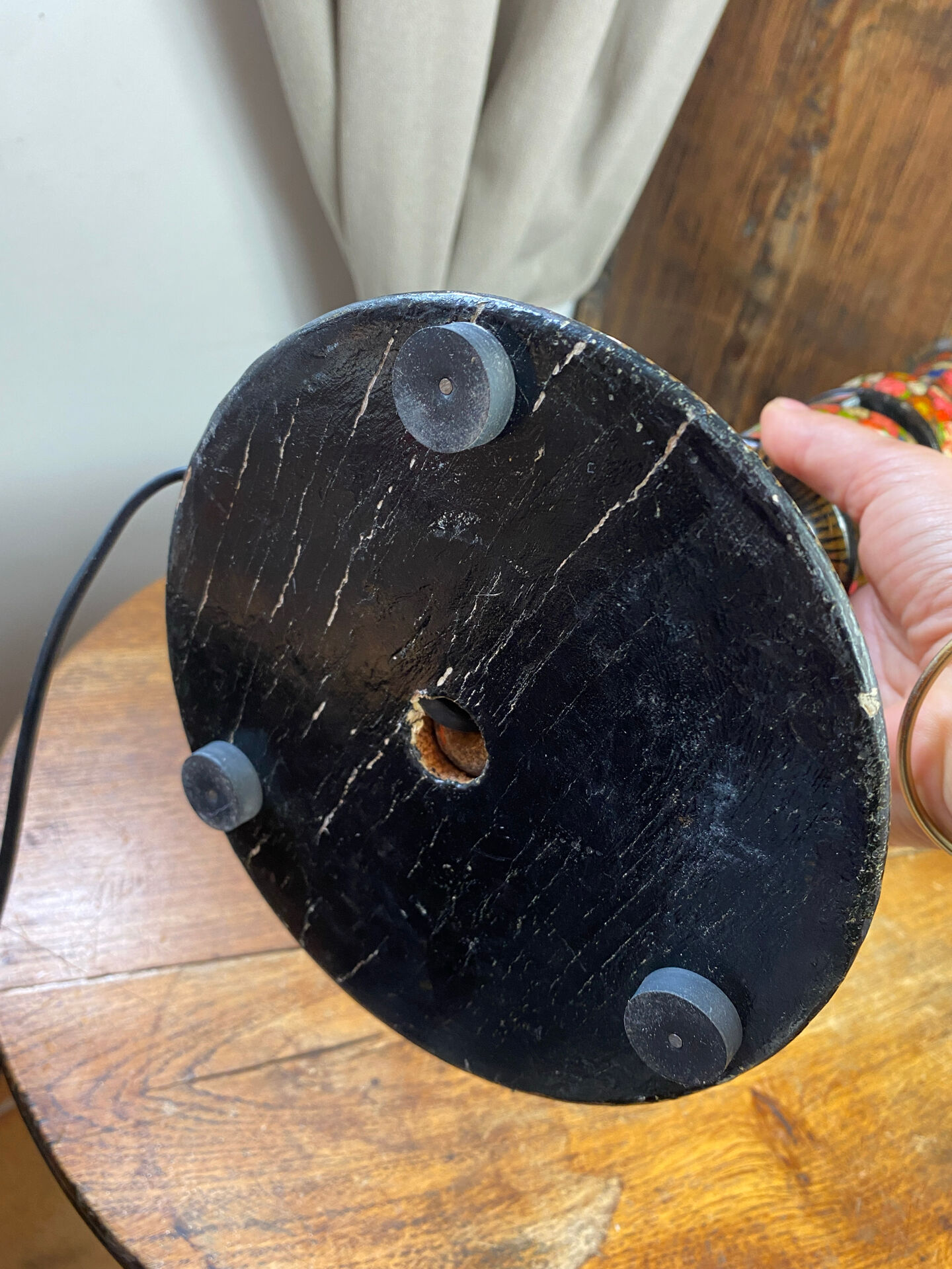 Kashmiri lamp base