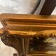 Golden wooden frame inspired by oil painting bridge