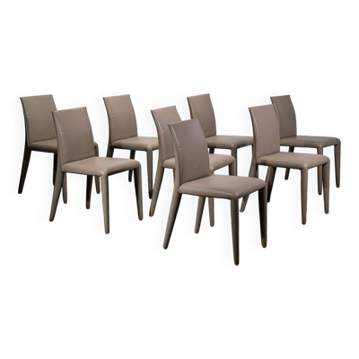 Chaises Vol au Vent par Mario Bellini pour B&B Italia. Ensemble de 8.