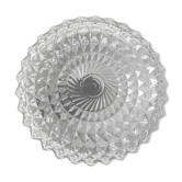 Molded glass wall or ceiling lamp