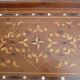 Ancien plateau de service marqueterie bois & nacre vintage