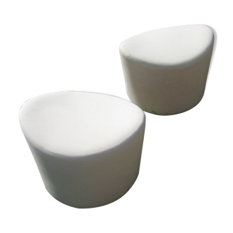 Tabourets ottomans Stockhom Ikea Röstinga pivotants, déhoussables Made in Poland