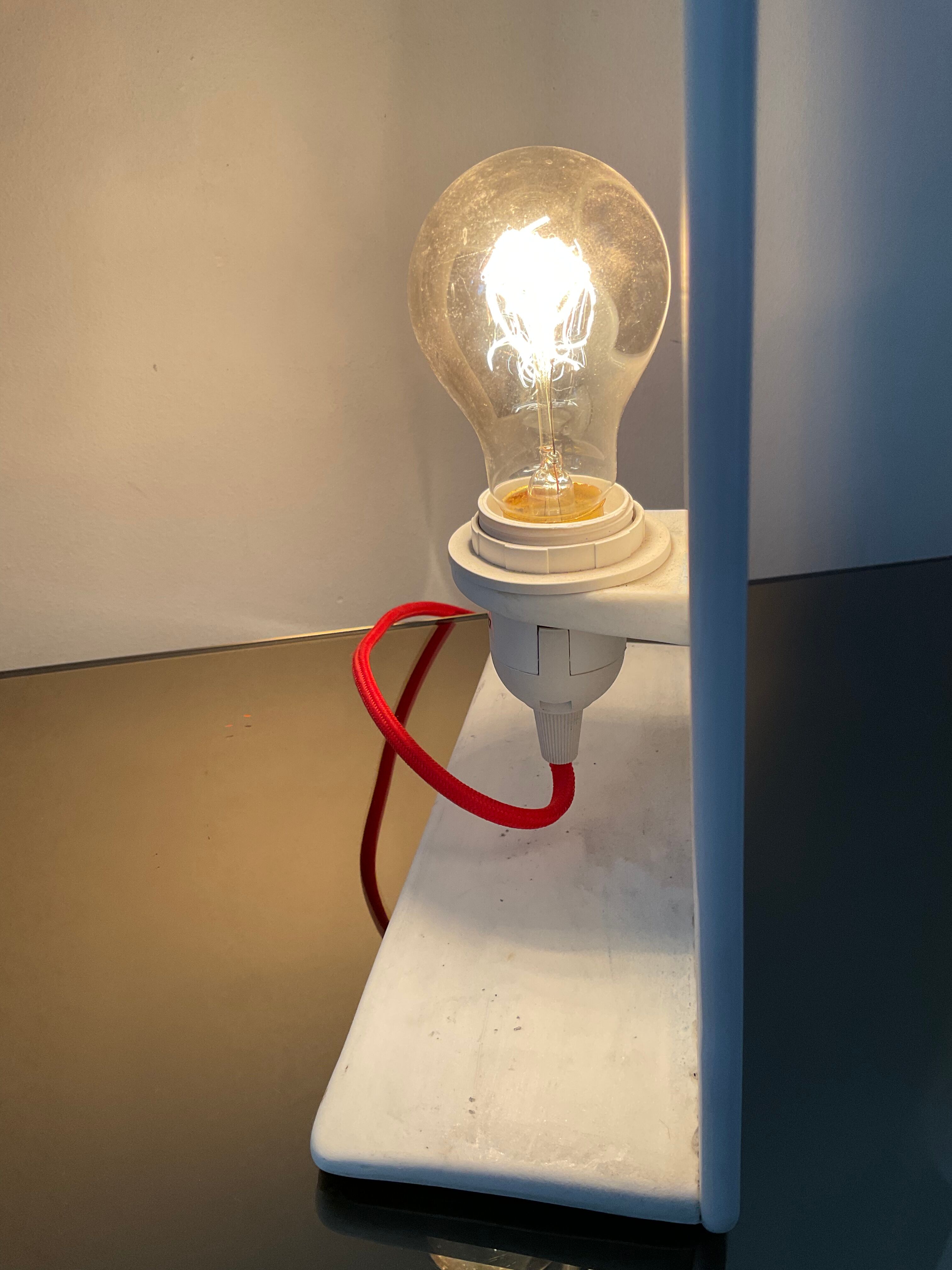 Vintage lamp from the 80s ceramic