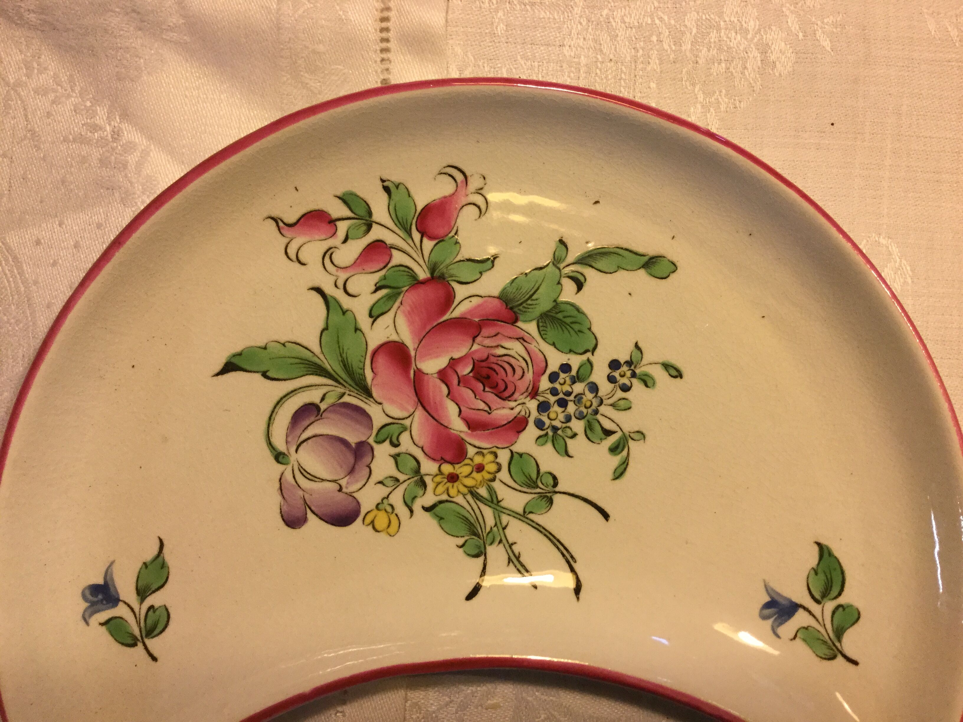 KG Luneville earthenware salad plates