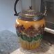 Art nouveau glass cookie jar
