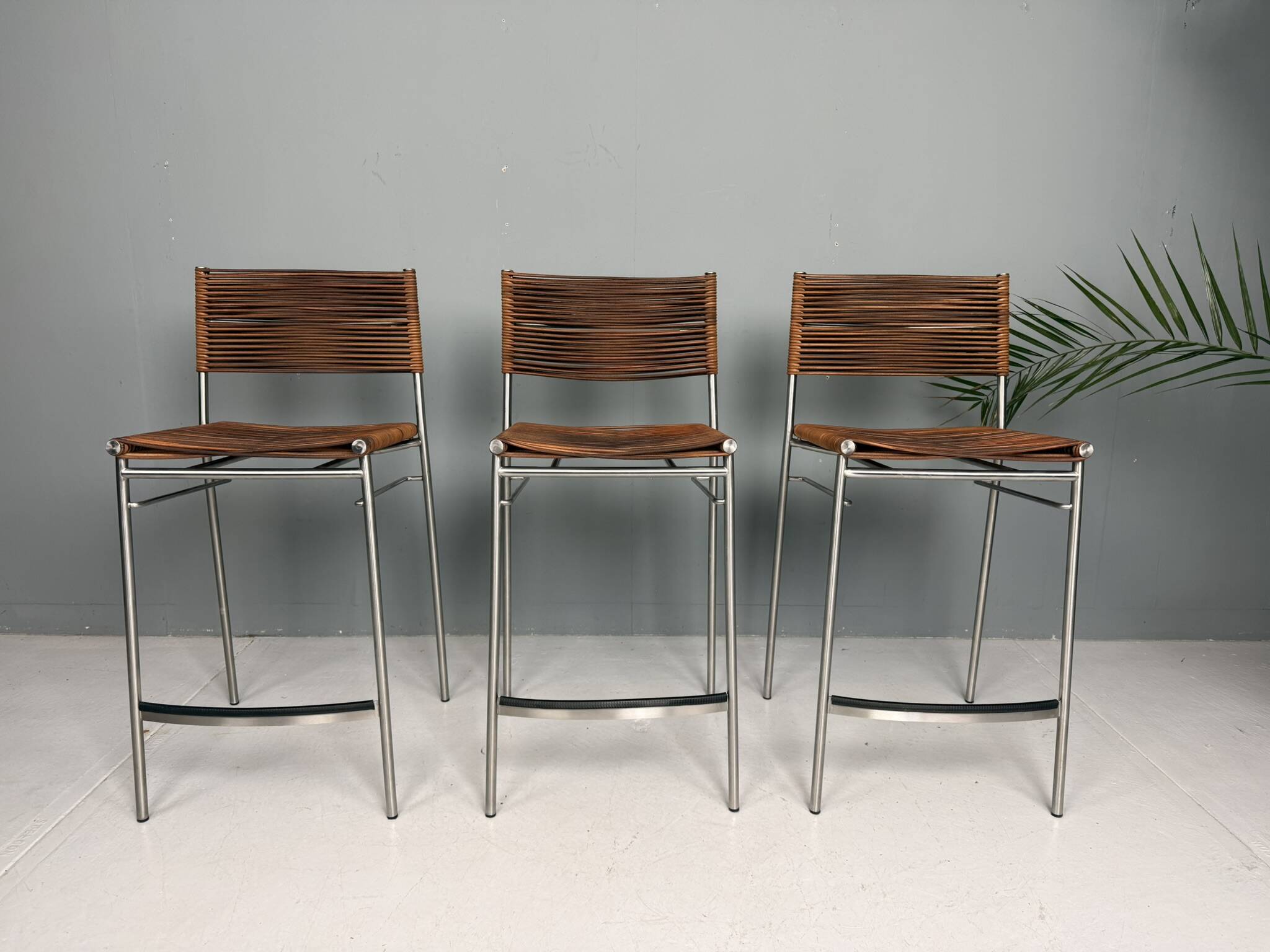 Tito Agnoli - Set of three bar stools "Miss B", Italy, 1997