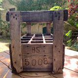Wooden bottle locker