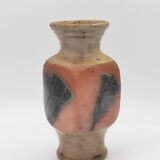Stoneware vase signed Tiffoche