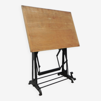 Tecnic drawing table with cast iron frame