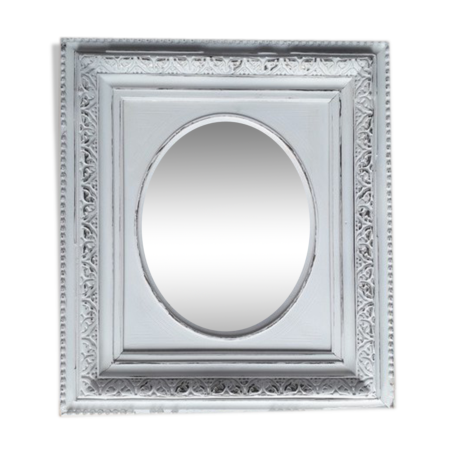 Mirror Napoleon III shabby chic 55x48 cm