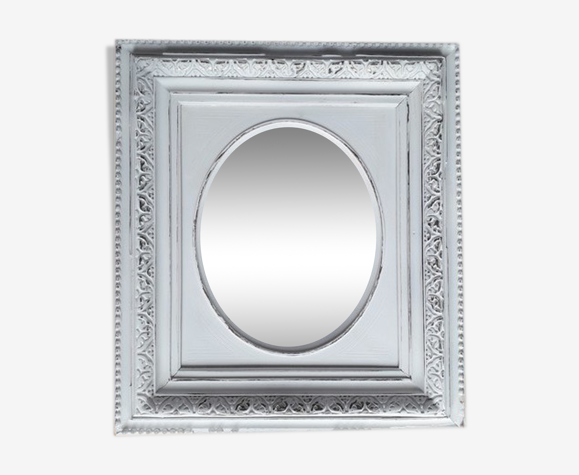Miroir Napoleon III shabby chic 55x48 cm