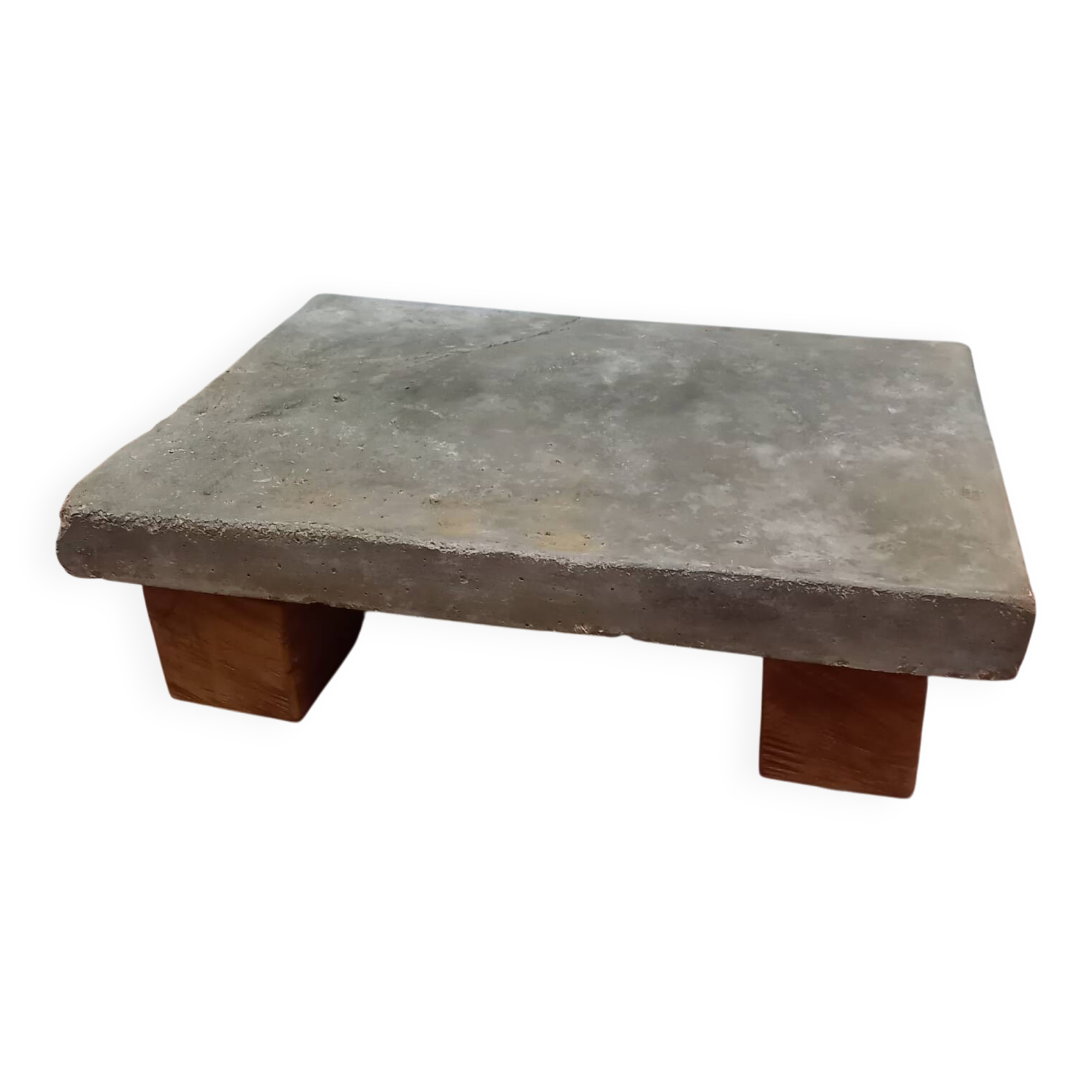 Concrete coffee table