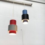 Mid-century metal pendant lights, set of 2