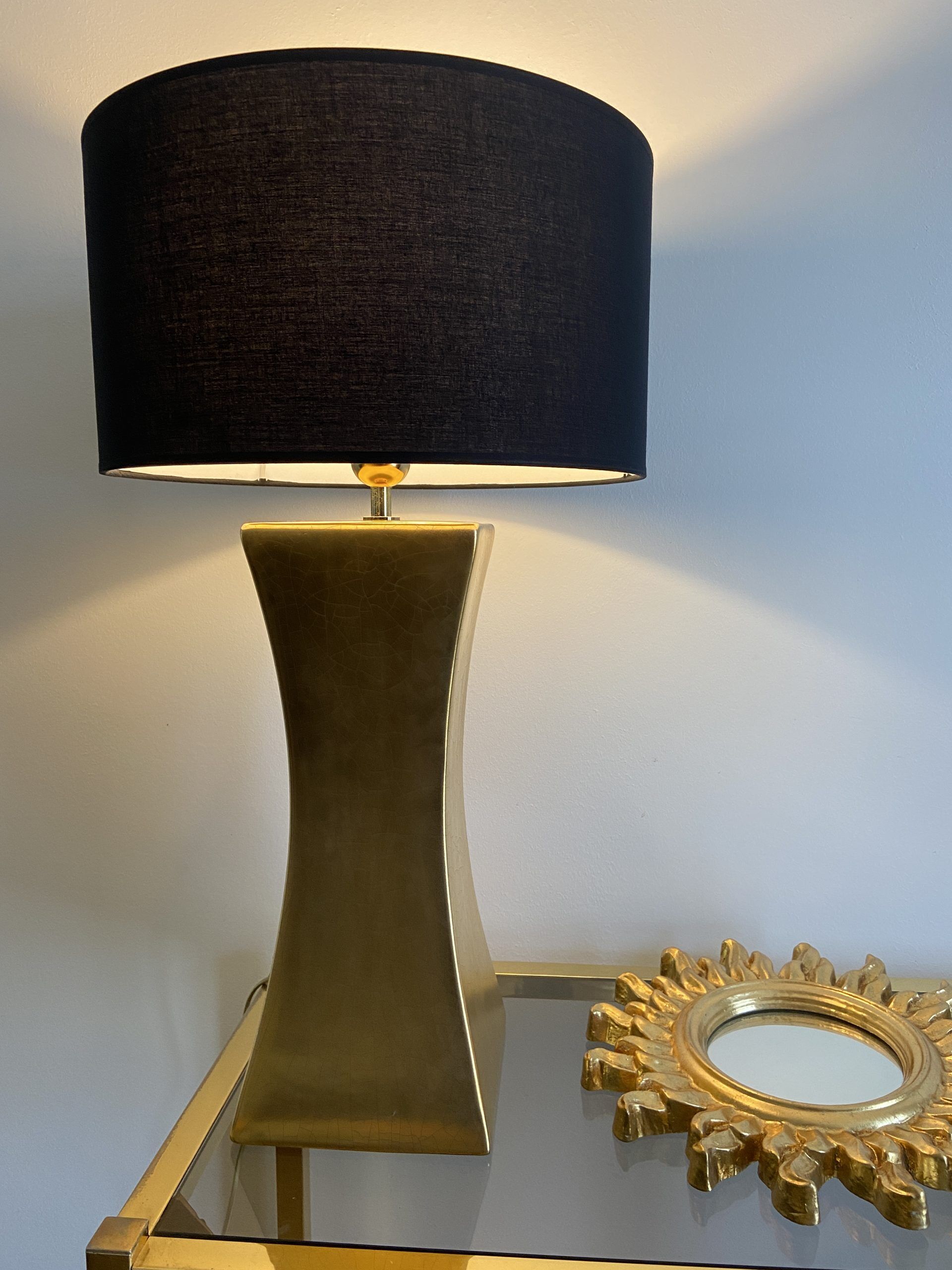 House lamp the dolphin model padira gold
