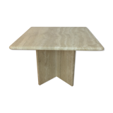 Square travertine coffee table