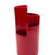 Franco Bettonica, red ceramic vase mod. fb1, Gabbianelli Italy ca. 1970