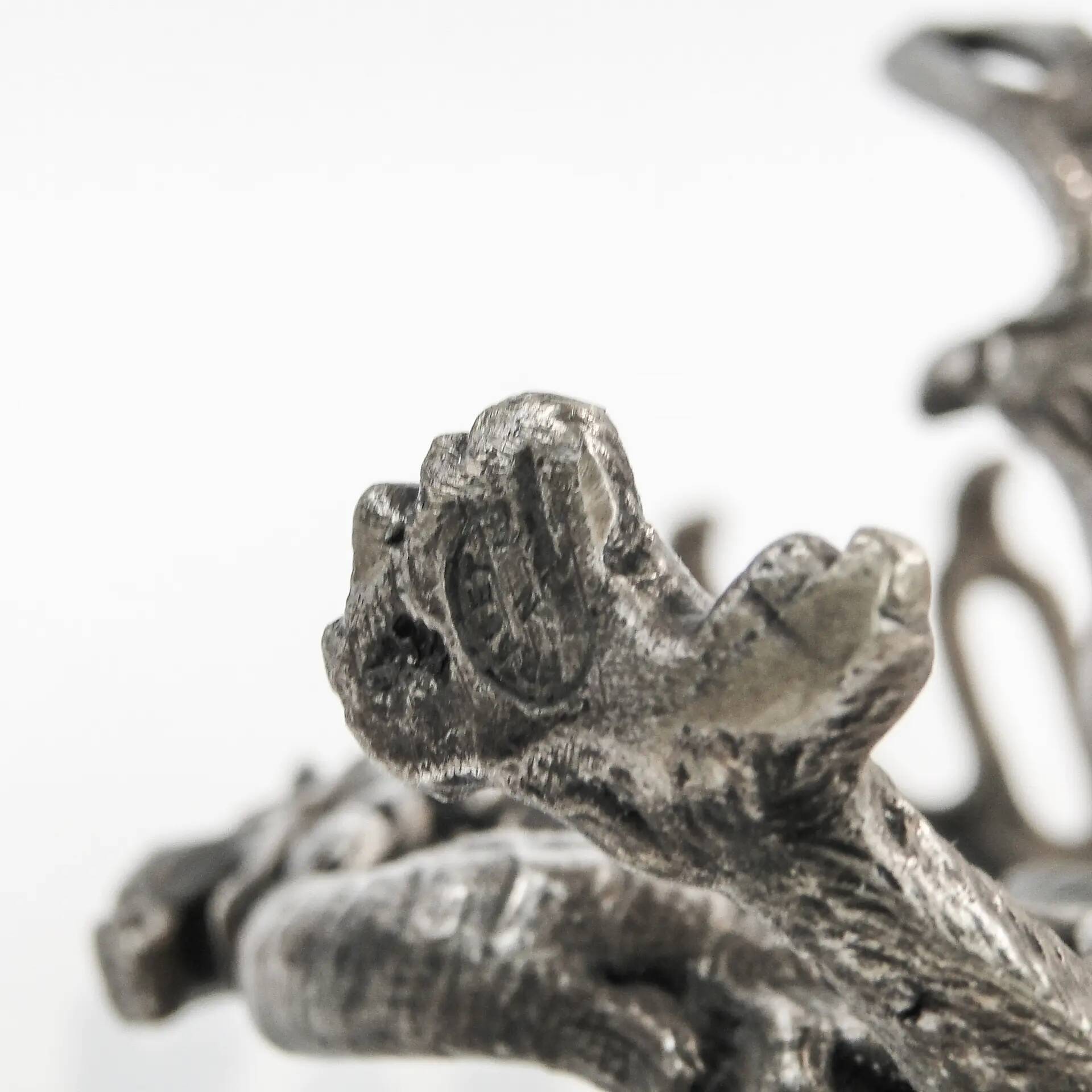 Fruit knife stand, Art Nouveau, silver-plated brass, Fraget, Poland, 19th century