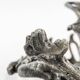 Fruit knife stand, Art Nouveau, silver-plated brass, Fraget, Poland, 19th century