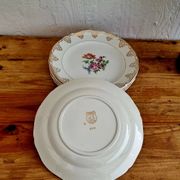 Set of 6 flat plates Saint Amand Céranord model Eve